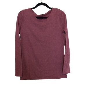 INK + IVY Pajamas Set Women's Small Red Fig Top & Bottom Joggers 2PC Long Sleeve